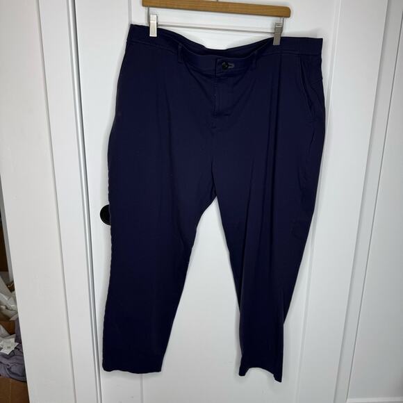Public Rec Everyday Navy Blue Stretch Comfort Active Pants Size 42 - Picture 2 of 7